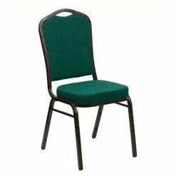 Budget ❤️ Bowery Hill Banquet Stacking Chair In Green 🤩