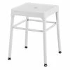 Wholesale 🌟 Pemberly Row Steel 18" Guest Stool In White 💯