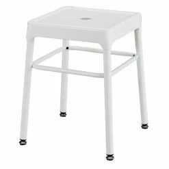 Wholesale 🌟 Pemberly Row Steel 18" Guest Stool In White 💯