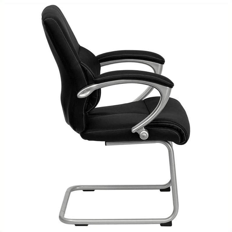 New โ๏ธ Scranton & Co Executive Side Office Guest Chair With Black Leather ๐คฉ 2 New โ๏ธ Scranton & Co Executive Side Office Guest Chair With Black Leather ๐คฉ - Image 2