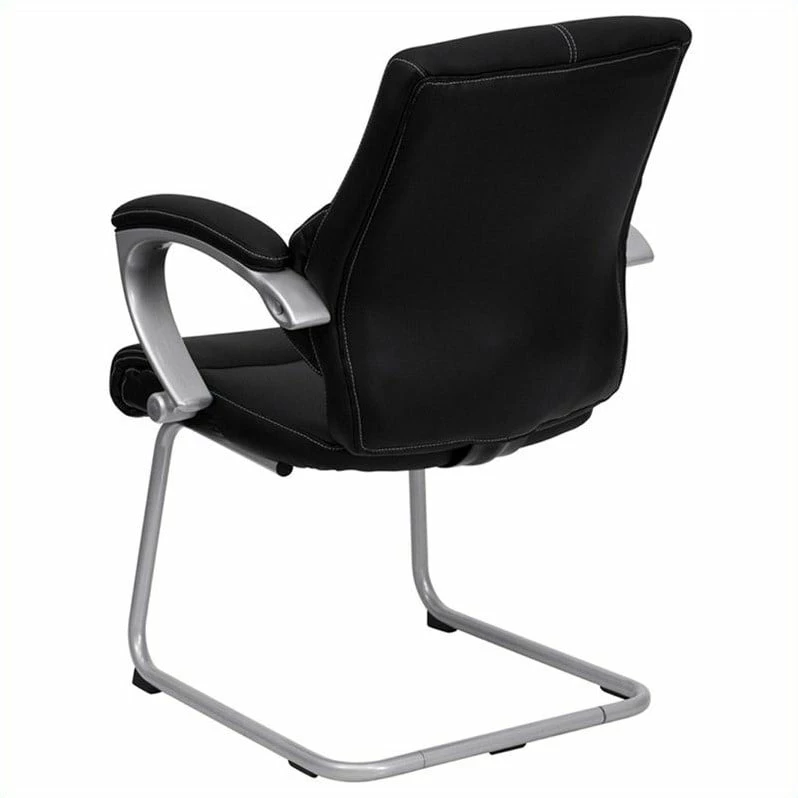 New โ๏ธ Scranton & Co Executive Side Office Guest Chair With Black Leather ๐คฉ 3 New โ๏ธ Scranton & Co Executive Side Office Guest Chair With Black Leather ๐คฉ - Image 3