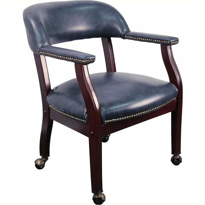 Coupon โค๏ธ Scranton & Co Luxurious Conference Guest Chair In Blue With Casters ๐ 1 Coupon โค๏ธ Scranton & Co Luxurious Conference Guest Chair In Blue With Casters ๐