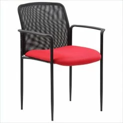 Discount 🔥 Scranton & Co Stackable Mesh Guest Chair In Red ⌛