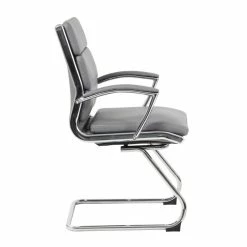 New 💯 Scranton & Co CaressoftPlus Guest Chair With Metal Chrome 🌟 -Guest Chairs Sales 1825691 4 L