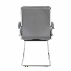 New 💯 Scranton & Co CaressoftPlus Guest Chair With Metal Chrome 🌟 -Guest Chairs Sales 1825691 5 L