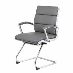 New 💯 Scranton & Co CaressoftPlus Guest Chair With Metal Chrome 🌟 -Guest Chairs Sales 1825691 6 L