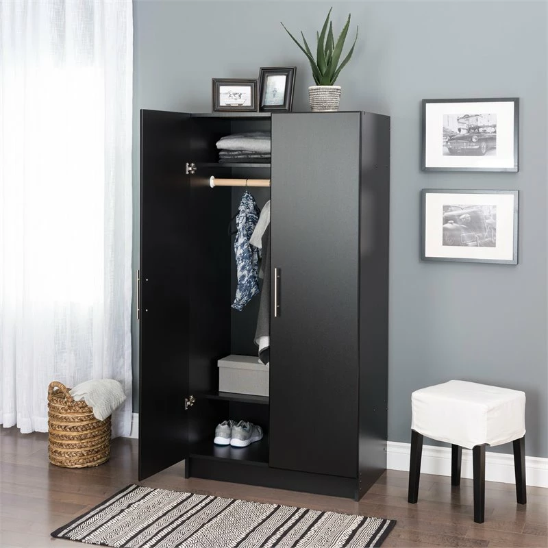 Cheapest ๐ Prepac Elite 32" Wardrobe Cabinet In Black ๐ 7 Cheapest ๐ Prepac Elite 32" Wardrobe Cabinet In Black ๐ - Image 7