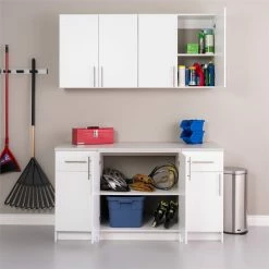 Buy 🔔 Prepac Elite 32" Wall Cabinet In White 🎁 -Guest Chairs Sales 1829765 8 L