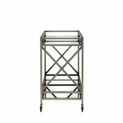 Top 10 ⭐ ACME Furniture Kristensen Serving Cart In Antique Brass 😀 -Guest Chairs Sales 1831291 2 L