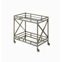 Top 10 ⭐ ACME Furniture Kristensen Serving Cart In Antique Brass 😀