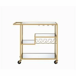Best reviews of ๐ ACME Furniture Adamsen Glass Top Serving Cart In Gold ๐ 6 Best reviews of ๐ ACME Furniture Adamsen Glass Top Serving Cart In Gold ๐ -Guest Chairs Sales 1831292 2 L