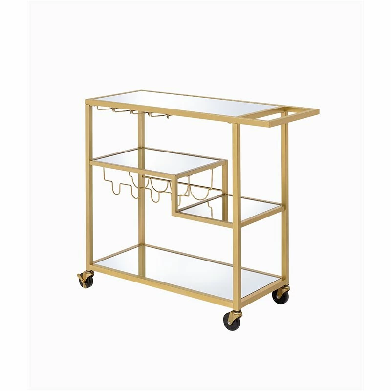 Best reviews of ๐ ACME Furniture Adamsen Glass Top Serving Cart In Gold ๐ 1 Best reviews of ๐ ACME Furniture Adamsen Glass Top Serving Cart In Gold ๐