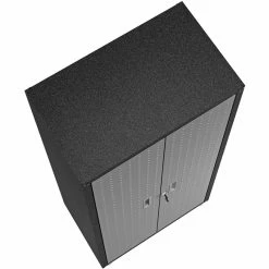 Wholesale 😍 Manhattan Comfort Fortress Metal 2 Door Garage Cabinet In Gray 🌟 -Guest Chairs Sales 1840155 15 L