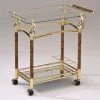 Deals 🎁 ACME Furniture ACME Helmut Serving Cart In Gold Plated And Clear Glass 🤩