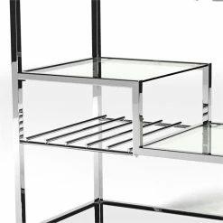 Wholesale 😉 Furniture Of America Kendra Contemporary Metal Bar Cart In Chrome 🎁 -Guest Chairs Sales 1866819 6 L
