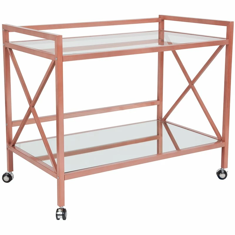 New π Flash Furniture Glenwood Park Serving Cart In Rose Gold β 1 New π Flash Furniture Glenwood Park Serving Cart In Rose Gold β