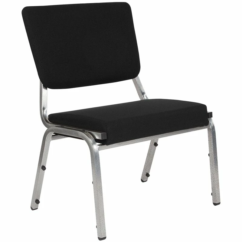 Brand new π Flash Furniture Hercules Bariatric Reception Chair In Black And Silver π 1 Brand new π Flash Furniture Hercules Bariatric Reception Chair In Black And Silver π