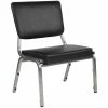 Promo 💯 Flash Furniture Hercules Faux Leather Bariatric Reception Chair In Black 🌟