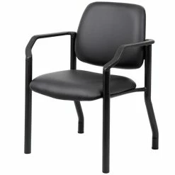 Promo 🔥 Boss Office Products Boss Office Big And Tall Faux Leather Guest Chair In Black 🧨 -Guest Chairs Sales 1878496 2 L