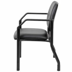 Promo 🔥 Boss Office Products Boss Office Big And Tall Faux Leather Guest Chair In Black 🧨 -Guest Chairs Sales 1878496 5 L