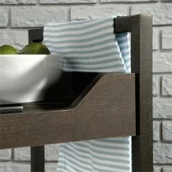 Brand new π Sauder North Avenue Serving Cart In Smoked Oak 𧨠12 Brand new π Sauder North Avenue Serving Cart In Smoked Oak 𧨠-Guest Chairs Sales 1890668 4 L