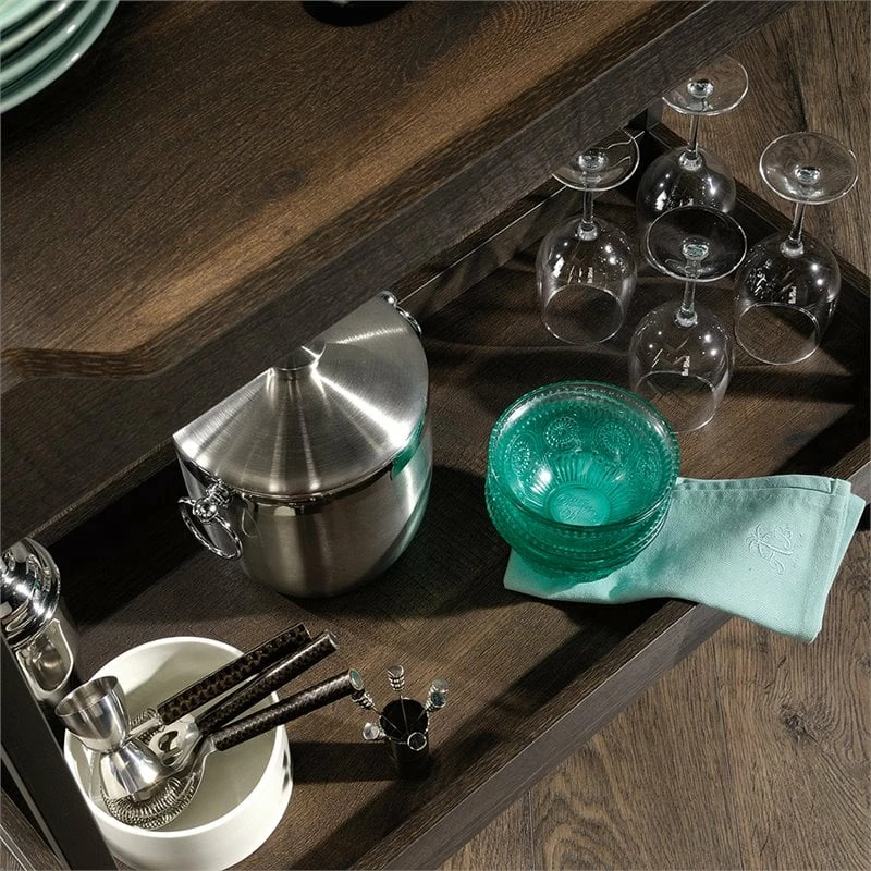 Brand new π Sauder North Avenue Serving Cart In Smoked Oak 𧨠7 Brand new π Sauder North Avenue Serving Cart In Smoked Oak 𧨠- Image 7