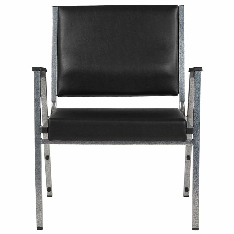Budget ๐งจ Flash Furniture Hercules Faux Leather Bariatric Arm Chair In Black And Silver ๐คฉ 2 Budget ๐งจ Flash Furniture Hercules Faux Leather Bariatric Arm Chair In Black And Silver ๐คฉ - Image 2