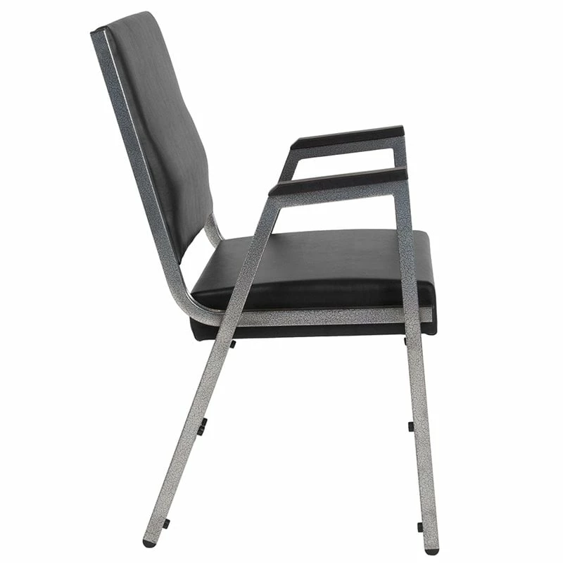 Budget ๐งจ Flash Furniture Hercules Faux Leather Bariatric Arm Chair In Black And Silver ๐คฉ 3 Budget ๐งจ Flash Furniture Hercules Faux Leather Bariatric Arm Chair In Black And Silver ๐คฉ - Image 3