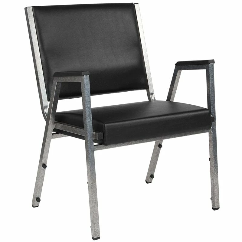 Budget ๐งจ Flash Furniture Hercules Faux Leather Bariatric Arm Chair In Black And Silver ๐คฉ 1 Budget ๐งจ Flash Furniture Hercules Faux Leather Bariatric Arm Chair In Black And Silver ๐คฉ