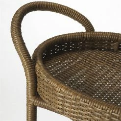 Deals 🤩 Butler Specialty Company Butler Specialty Wicker Serving Cart In Brown 👏 -Guest Chairs Sales 1902654 2 L