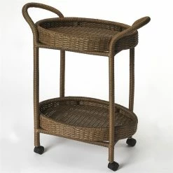 Deals 🤩 Butler Specialty Company Butler Specialty Wicker Serving Cart In Brown 👏
