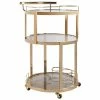 Buy ⌛ Safavieh Rio 3 Tier Glass Bar Cart In Gold 😀