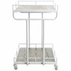 Buy π₯ Safavieh Dawson 2 Tier Bar Cart In Rustic Oak And White π 12 Buy π₯ Safavieh Dawson 2 Tier Bar Cart In Rustic Oak And White π -Guest Chairs Sales 1914687 3 L