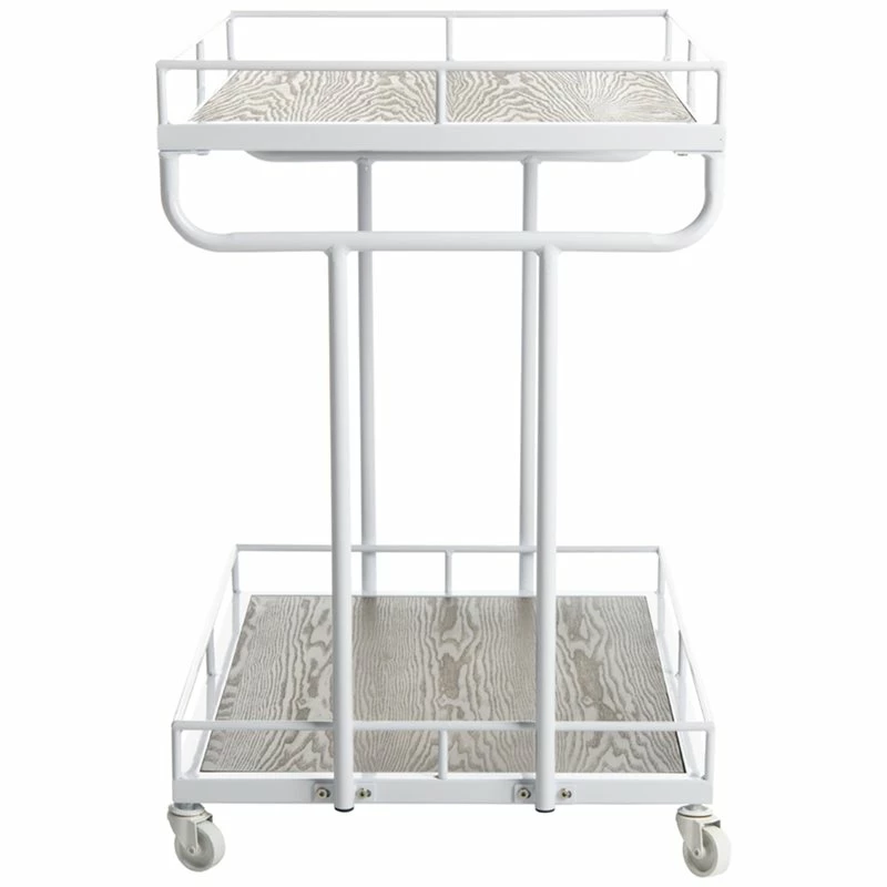 Buy π₯ Safavieh Dawson 2 Tier Bar Cart In Rustic Oak And White π 4 Buy π₯ Safavieh Dawson 2 Tier Bar Cart In Rustic Oak And White π - Image 4