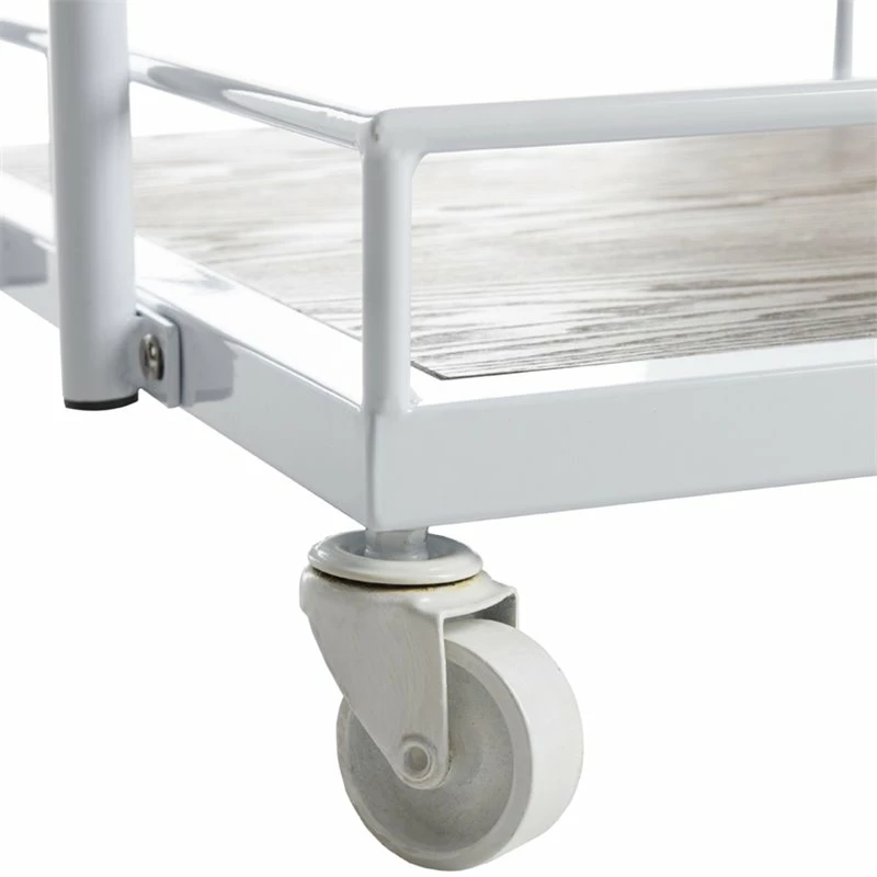 Buy π₯ Safavieh Dawson 2 Tier Bar Cart In Rustic Oak And White π 5 Buy π₯ Safavieh Dawson 2 Tier Bar Cart In Rustic Oak And White π - Image 5