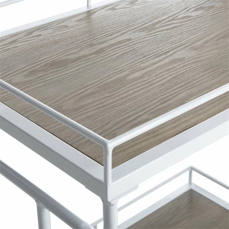 Buy π₯ Safavieh Dawson 2 Tier Bar Cart In Rustic Oak And White π 7 Buy π₯ Safavieh Dawson 2 Tier Bar Cart In Rustic Oak And White π - Image 7