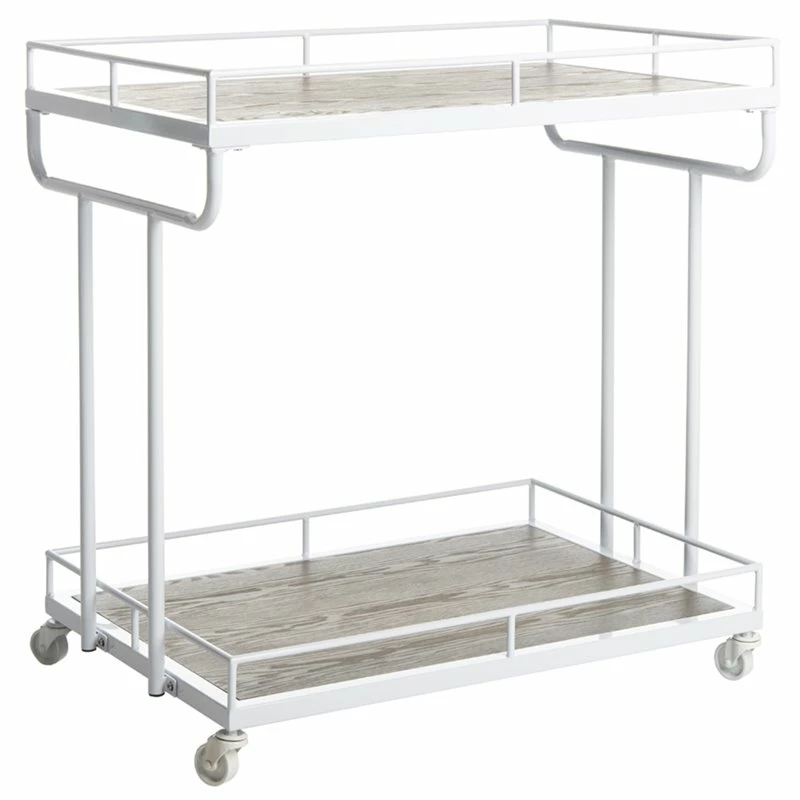 Buy π₯ Safavieh Dawson 2 Tier Bar Cart In Rustic Oak And White π 1 Buy π₯ Safavieh Dawson 2 Tier Bar Cart In Rustic Oak And White π