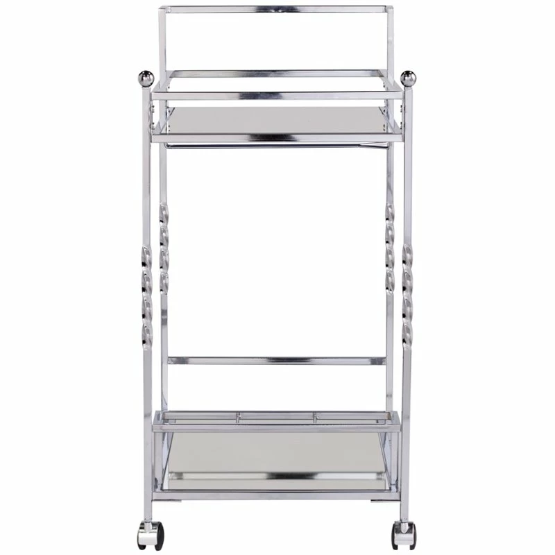 Top 10 ❤️ Southern Enterprises SEI Furniture Ivers Mirrored Metal Bar Cart In Chrome ✨ 6 Top 10 ❤️ Southern Enterprises SEI Furniture Ivers Mirrored Metal Bar Cart In Chrome ✨ - Image 6