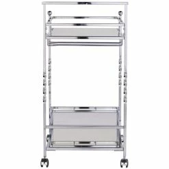 Top 10 ❤️ Southern Enterprises SEI Furniture Ivers Mirrored Metal Bar Cart In Chrome ✨ 18 Top 10 ❤️ Southern Enterprises SEI Furniture Ivers Mirrored Metal Bar Cart In Chrome ✨ -Guest Chairs Sales 1941491 15 L