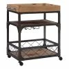 Buy ✨ Linon Collin Metal Bar Cart In Weathered Brown 👏