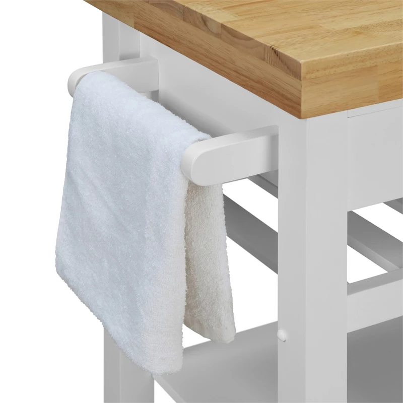 Deals π Truly Home ClickDecor Denver Kitchen Cart White π 12 Deals π Truly Home ClickDecor Denver Kitchen Cart White π - Image 12