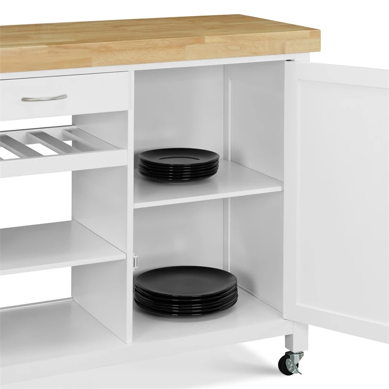 Deals π Truly Home ClickDecor Denver Kitchen Cart White π 13 Deals π Truly Home ClickDecor Denver Kitchen Cart White π - Image 13