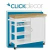 Deals 🎁 Truly Home ClickDecor Denver Kitchen Cart White 👍