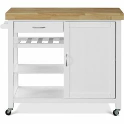 Deals π Truly Home ClickDecor Denver Kitchen Cart White π 21 Deals π Truly Home ClickDecor Denver Kitchen Cart White π -Guest Chairs Sales 1950691 5 L