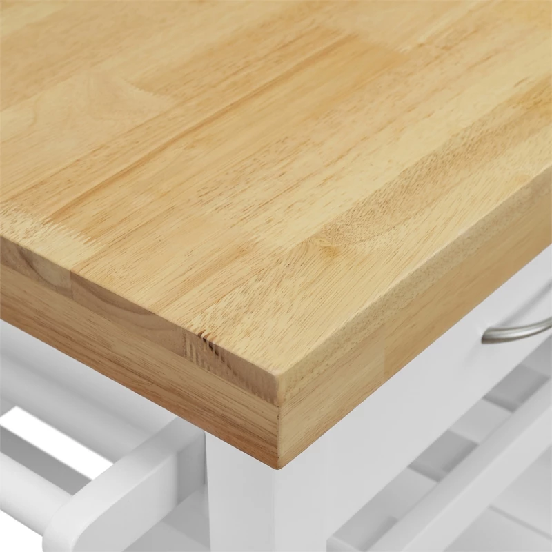 Deals π Truly Home ClickDecor Denver Kitchen Cart White π 11 Deals π Truly Home ClickDecor Denver Kitchen Cart White π - Image 11