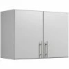 Best Pirce 👍 Prepac Elite 24" Wall Mounted Stackable Garage Cabinet In Light Gray 👍