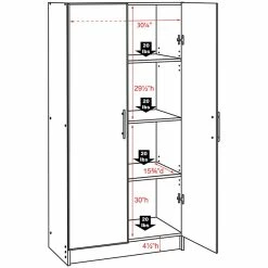 Best Sale ๐ Prepac Elite 65" Wall Mounted Garage Cabinet In Light Gray ๐ 11 Best Sale ๐ Prepac Elite 65" Wall Mounted Garage Cabinet In Light Gray ๐ -Guest Chairs Sales 1962342 5 L