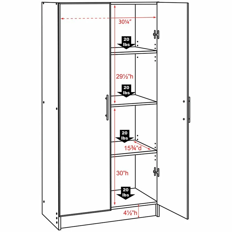 Best Sale ๐ Prepac Elite 65" Wall Mounted Garage Cabinet In Light Gray ๐ 6 Best Sale ๐ Prepac Elite 65" Wall Mounted Garage Cabinet In Light Gray ๐ - Image 6