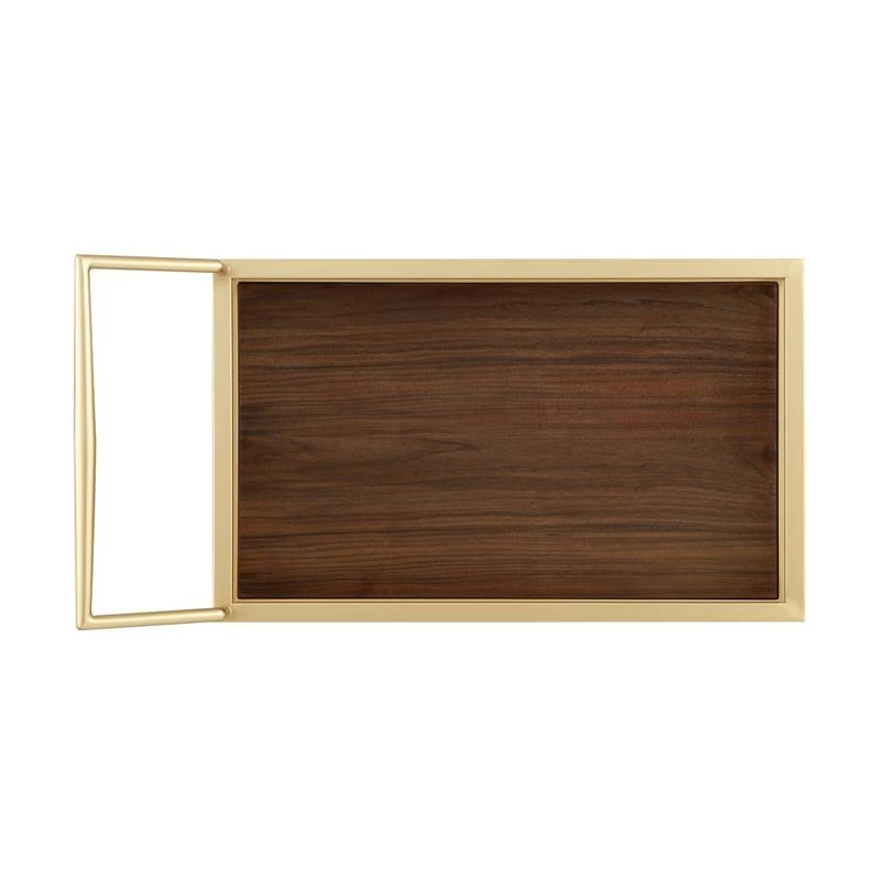 Wholesale β Posh Living Karin Tempered Glass Shelf Bar Serving Cart In Gold/Walnut π₯° 6 Wholesale β Posh Living Karin Tempered Glass Shelf Bar Serving Cart In Gold/Walnut π₯° - Image 6