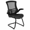 Coupon 💯 Flash Furniture Mesh Leather Sled Office Side Chair In Black 😀